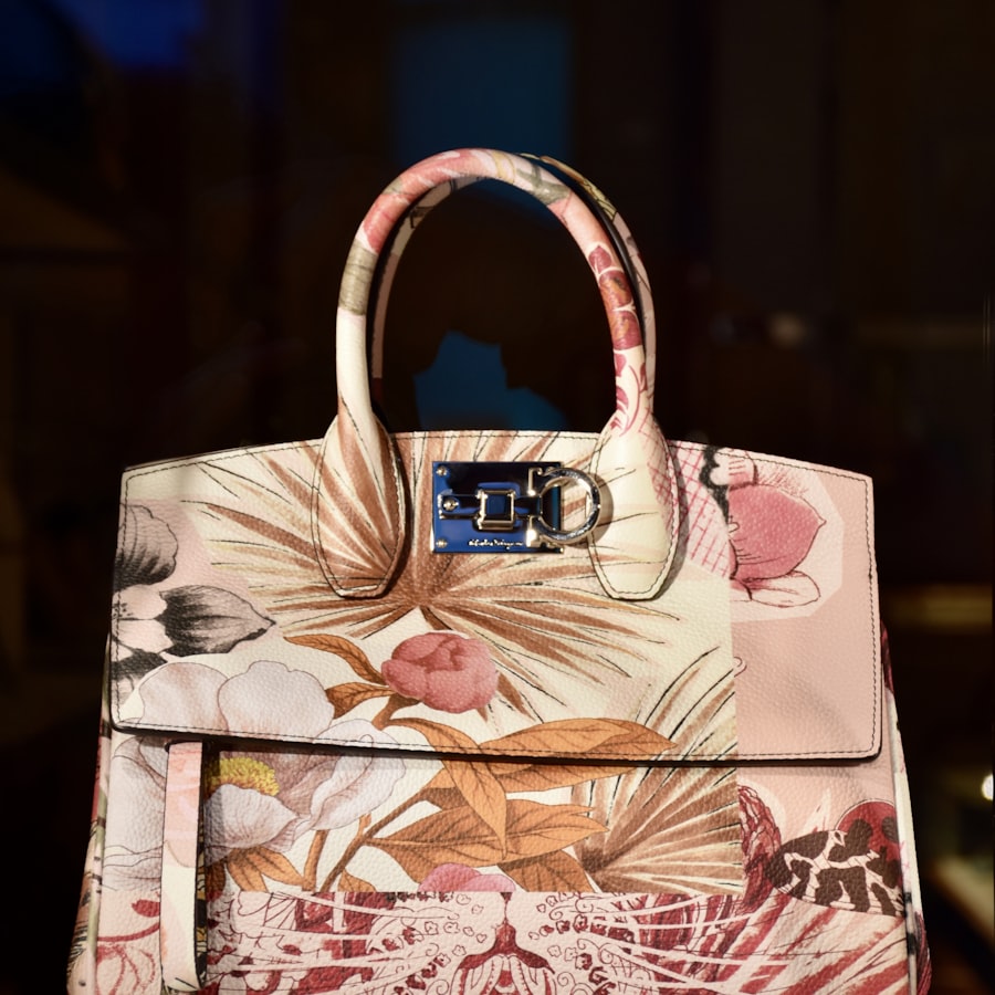 Floral Print Top Handle Bag, women's bags